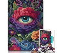 Rompecabezas Jungle Eyes de 1000 Piezas para Adultos y Adolescentes ¡Disfruta de Tus Vacaciones en casa! Cada Pieza es única Juego Familiar desafiante y Divertido 50x75cm