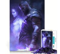 Rompecabezas Juramento del Guerrero Vínculo Etéreo 1000 Piezas Juego de concentración Mental Diseño de Ajuste Huecos Desafío Interactivo para el Cerebro en casa (50x75cm)