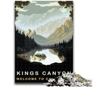 Rompecabezas King Canyon de 1000 Piezas para Adultos, Juegos educativos, Juguetes de Bricolaje con póster a Juego y Hoja de Trivia para Mayores de 14 años, 1000 Piezas (26x38cm)