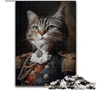 Rompecabezas King Cat de 1000 Piezas para Adultos, Regalo Juego desafiante y Educativo para Jugar en Familia, Ideal para cumpleaños y Navidad (26x38cm)