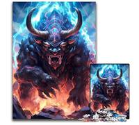 Rompecabezas King Monster Bull para Adultos, 1000 Piezas, Ideal para Adolescentes y jóvenes, Regalo de cumpleaños y Fiestas, 26x38cm/10,23x14,96 Pulgadas