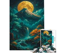 Rompecabezas Kintsugi de Paisaje de montaña de 1000 Piezas para Adolescentes Ideal para cumpleaños Navidad Actividades Familiares y Juegos Divertidos para Mayores de 14 años (38x26cm)