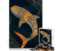 Rompecabezas Kintsugi de tiburón Ballena para Adolescentes, 1000 Piezas, para desarrollar la concentración, Relajarse y Disfrutar de un Momento de Relax Un Regalo Memorable (50x75cm)