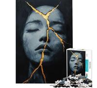 Rompecabezas Kintsugi del Alma de 1000 Piezas para Adultos Divertido Juego Educativo Juguete desafiante Gran Regalo Desafío difícil (Tamaño 38x52cm)