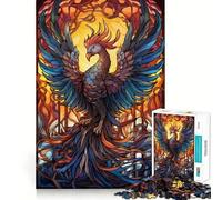 Rompecabezas Kintsugi Fénix Místico de 1000 Piezas para Adolescentes Rompecabezas Mental para aliviar la tensión Arte de ensamblaje Regalo Premium (38x52cm)