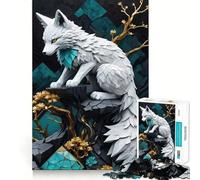 Rompecabezas Kintsugi para Adultos de White Wolf 1000 Piezas Juego Mental Regalo Troquelado de Alta precisión Actividad Relajante para Grupos en Interiores (50x75cm)