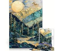 Rompecabezas Kintsugi Radiant Highlands para Adultos, 1000 Piezas, para estimular la Memoria, Juego en Grupo, patrón de Montaje, Sorpresa navideña (38x26cm)