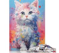 Rompecabezas Kitty n.° 9 para aliviar el estrés, 100% cartón Reciclado, para Adultos y niños, 1000 Piezas (75 x 50 cm)