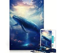 Rompecabezas La Ballena del Vacío para Adultos Juego 1000 Think Boost Estructura de Encaje precisa Fácil de Aprender Diversión para Toda la Familia (38x52cm)