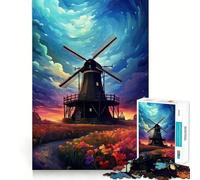Rompecabezas La Belleza de Holanda para Adultos, 1000 Piezas Fortalece la Memoria y Alivia el estrés Obra de Arte Bordes Finos 50x75cm