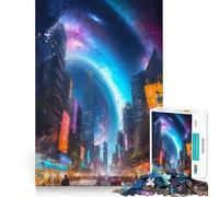 Rompecabezas La Ciudad del Futuro para Adolescentes, 1000 Piezas, Juguete Inteligente, Juego Relajante, Corte Suave, Regalo Increíble 38x52cm