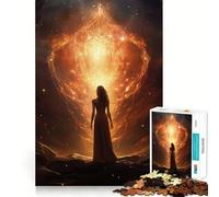 Rompecabezas La Diosa Ante mí para Adolescentes, 1000 Piezas, para Mejorar la Memoria, Tiempo Libre, Bordes limpios, Regalo Encantador 50x75cm