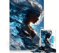 Rompecabezas La Diosa del Viento para Adultos, 1000 Piezas, Juguete Inteligente, vínculo Familiar, Corte preciso, Regalo de Temporada 38x26cm