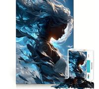 Rompecabezas La Diosa del Viento para Adultos, 1000 Piezas, para estimular la Memoria, Momentos acogedores, armar Patrones y Lista de Deseos de Santa Claus 50x75cm