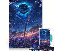 Rompecabezas La Espada del Eclipse para Adultos, 1000 Piezas Juguete Inteligente para el hogar Disfrute de un Corte preciso Decoración de Pared 38x52cm