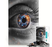 Rompecabezas La Galaxia en tu Ojo de 1000 Piezas para Adolescentes Mejora la Memoria Divertido y Relajante Bordes Afilados 38x26cm