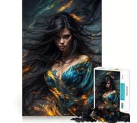 Rompecabezas La ira de la segadora de Belleza 1000 Piezas Juego de lógica y Pensamiento Experto en Corte Artesanía Momento de Tranquilidad Ejercicio Mental en casa (50x75cm)