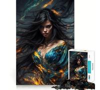 Rompecabezas La ira de la segadora de Belleza de 1000 Piezas Ejercicio Mental Divertido Piezas de Ajuste preciso Una Forma entretenida de Pasar el Tiempo Libre (38x26cm)