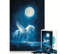 Rompecabezas La Llamada de la Luna a Pegaso para Adolescentes, 1000 Piezas, Juego de lógica, pasatiempo para el hogar, Corte preciso, Regalo para Festivales 38x52cm