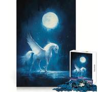 Rompecabezas La Llamada de la Luna a Pegaso para Adultos, 1000 Piezas Fortalece la Memoria y Alivia el estrés Obra de Arte Bordes Finos 50x75cm