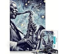 Rompecabezas La Magia del Jazz para Adultos, 1000 Piezas Piensa con Inteligencia Juguete para el hogar Disfruta de un Corte preciso Decoración de Pared 38x52cm