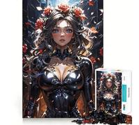 Rompecabezas La Mujer besada por la Rosa, 1000 Piezas para Adultos, Juguete de razonamiento y Habilidad, Relajante, Corte preciso, Regalo conmovedor 38x52cm