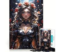 Rompecabezas La Mujer besada por la Rosa para Adolescentes, 1000 Piezas, para Mejorar la Memoria, para Disfrutar de un Juego de niños, con Bordes limpios, 50x75cm