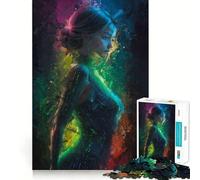 Rompecabezas La Mujer del Vestido para Adolescentes, 1000 Piezas, Juguete cognitivo, pasatiempo Tranquilo, Borde Premium, 50x75cm