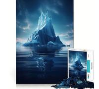 Rompecabezas La Soledad del Iceberg de 1000 Piezas para Adolescentes Juego de lógica Tiempo de Juego cálido Piezas de colección de Arte con Corte preciso (38x52cm)