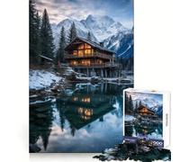 Rompecabezas Lago Alpino de 1000 Piezas para Adolescentes Entrenamiento Mental Fácil de Usar Diseño Elegante (50x75cm)