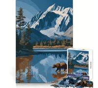 Rompecabezas Lago Alpino Serenidad de 1000 Piezas para Adolescentes Ideal para Practicar la lógica, divertirse en Silencio y con Bordes limpios Regalo Festivo (38x52cm)