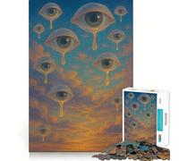 Rompecabezas Lágrimas del Cielo para Adolescentes, 1000 Piezas, para Mejorar la Memoria, Tiempo Libre, Bordes limpios, Regalo Encantador 50x75cm