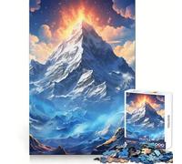 Rompecabezas Las majestuosas montañas para Adolescentes, 1000 Piezas, para Mejorar la Memoria, para Disfrutar de un Juego de niños, con Bordes limpios, 38x26cm