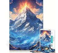 Rompecabezas Las majestuosas montañas para Adolescentes, 1000 Piezas, para Mejorar la Memoria, para Disfrutar de un Juego de niños, con Bordes limpios, 38x26cm
