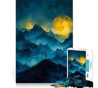 Rompecabezas Las Montañas Brumosas para Adolescentes, 1000 Piezas, Juguete cognitivo, pasatiempo Tranquilo, Borde Premium, 50x75cm