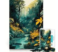 Rompecabezas Las Profundidades de una Selva Tropical para Adolescentes, 1000 Piezas Mejora la Memoria, relájate, Bordes precisos, Regalo increíble 38x26cm