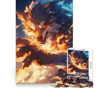 Rompecabezas Legendario de 1000 Piezas del Monstruo Lobo para Adolescentes Estimula el Pensamiento lógico y el Tiempo Libre Diseño Limpio y Elegante (38x52cm)