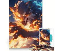 Rompecabezas Legendario de 1000 Piezas para Adultos con temática de Lobos y Monstruos Juego de Ejercicios de Pensamiento Ajuste Espacios Actividad para Fortalecer los Lazos Familiares