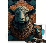 Rompecabezas Legendario de ovejas para Adolescentes, 1000 Piezas, Juguete Inteligente, Tiempo Libre, Corte preciso, Regalo de Temporada 38x52cm