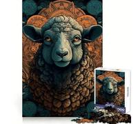 Rompecabezas Legendario de ovejas para Adultos, 1000 Piezas, Juguete para ejercitar la Mente, Entretenimiento Suave, diseño para armar, Regalo de Temporada 38x26cm