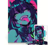 Rompecabezas Lengua de Vampiro,1000 Piezas,diversión para desarrollar la Memoria,Calidad Profesional,Ideal para Recortar, Actividad Mental (50x75cm)