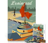 Rompecabezas Leningrado para Adultos,1000 Piezas,práctica de lógica,pasatiempo Relajante,Bordes limpios,Gran Regalo (38x26cm)