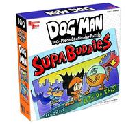 Rompecabezas Lenticular De 100 Piezas Dog Man Supa Buddies
