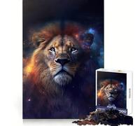 Rompecabezas León Espacial de 1000 Piezas para Adolescentes Fortalece la Memoria, Calma, relaja, Bordes Suaves Regalo increíble (50x75cm)
