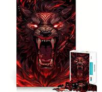 Rompecabezas León Furioso Modo Bestia 1000 Piezas Juego Estimula el Pensamiento Cierre hermético Sin Piezas Sueltas Desafío Interactivo para el Cerebro en casa (50x75cm)