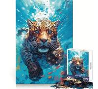 Rompecabezas Leopardo Submarino de 1000 Piezas Destreza Mental Juego Sencillo Ajuste Perfecto Regalo Ideal (50x75cm)