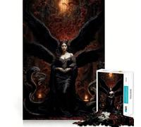 Rompecabezas Lilith, Reina de Las Serpientes y del Fuego, para Adultos, 1000 Piezas, Juguete para ejercitar la Mente, Alivio del estrés, decoración de Pared con diseño nítido (50x75cm)