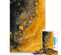 Rompecabezas Llanuras Volcánicas de Venus,1000 Piezas Entrenamiento Mental Diversión Garantizada Componentes Resistentes y de Corte Limpio Un Entretenimiento cautivador para Disfrutar en casa 50x75cm