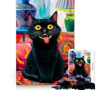 Rompecabezas Locura de Gatos para Adultos, 1000 Piezas Desarrolla la Capacidad de razonamiento Ideal para Momentos de Ocio Bordes impecables Elegante (50x75cm)