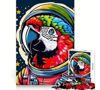 Rompecabezas Loro Astronauta WPAP para Adultos, 1000 Piezas, Juguete para desarrollar la Mente, Juego de ingenio, diseño y Montaje, Regalo Encantador (50x75cm)